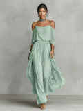 Women's Green breathable chiffon suit