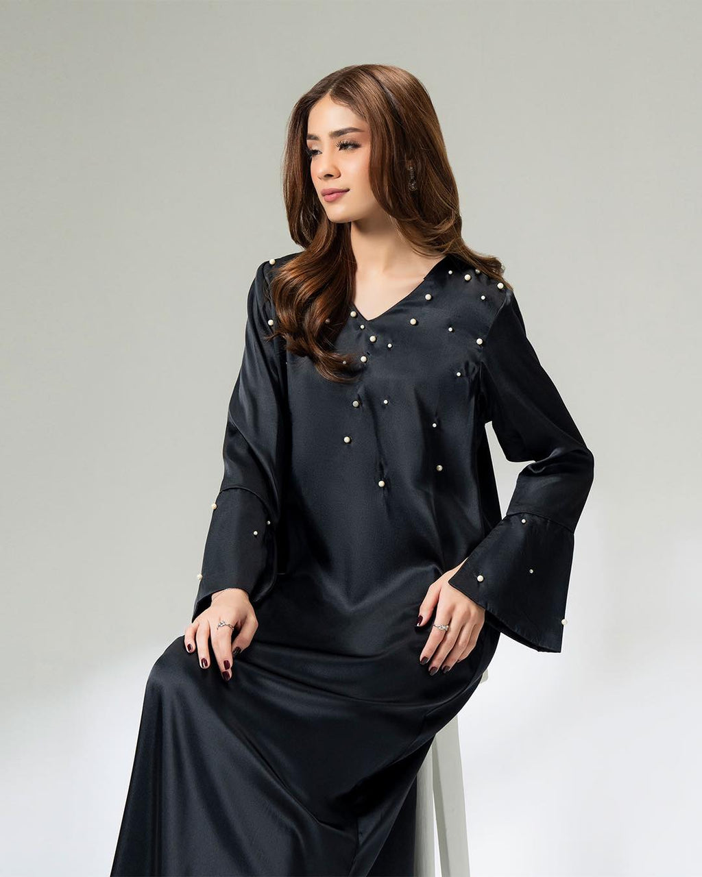 Single piece silk shirt (limelight)