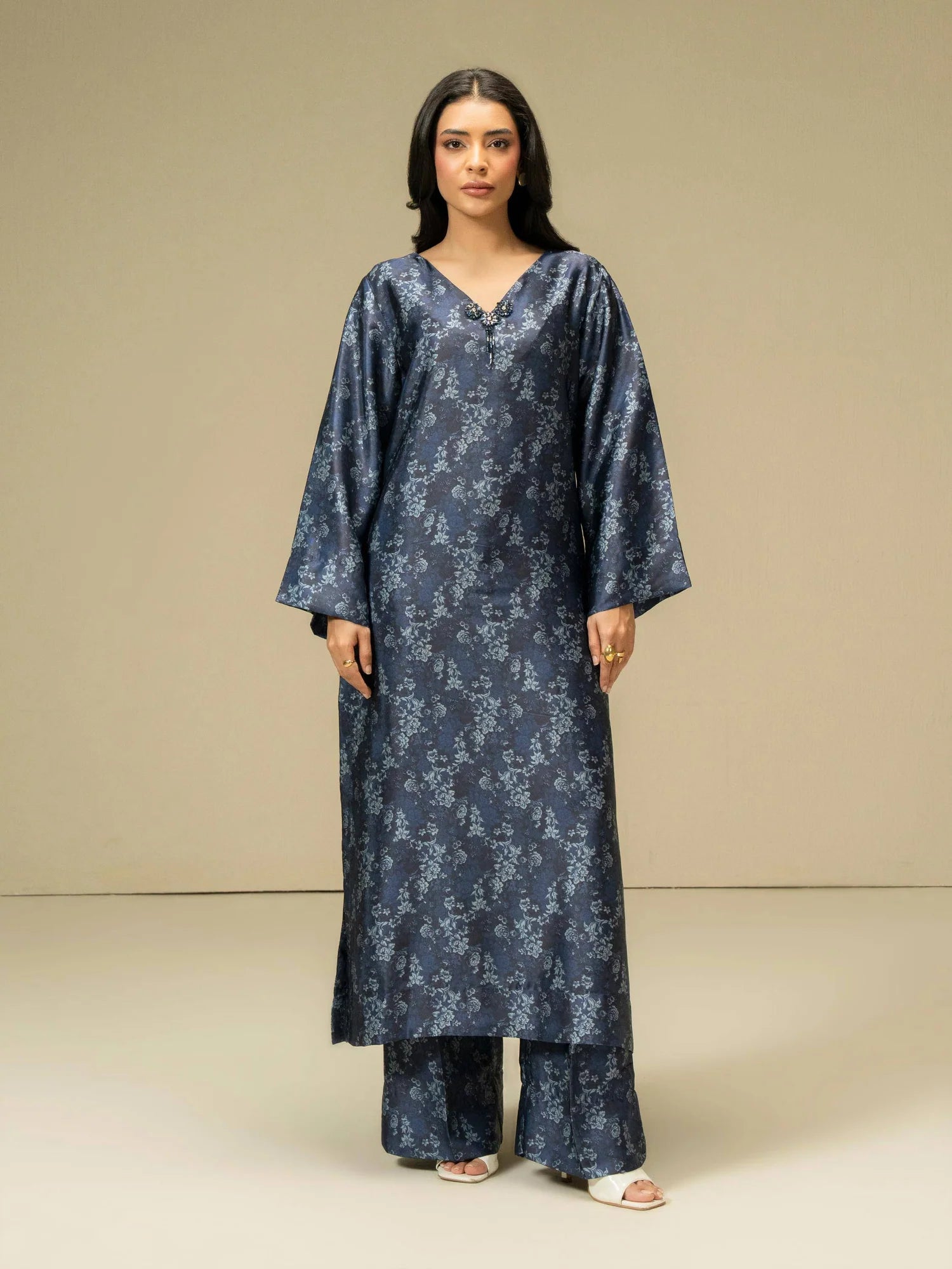 Limelight 2 Piece Silk Suit-Printed