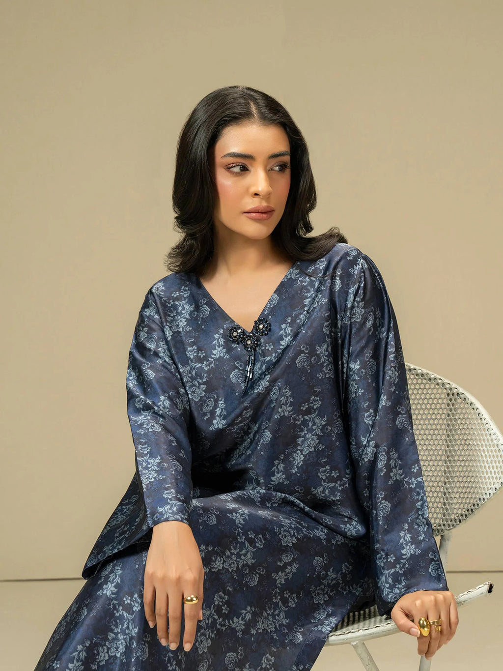 Limelight 2 Piece Silk Suit-Printed