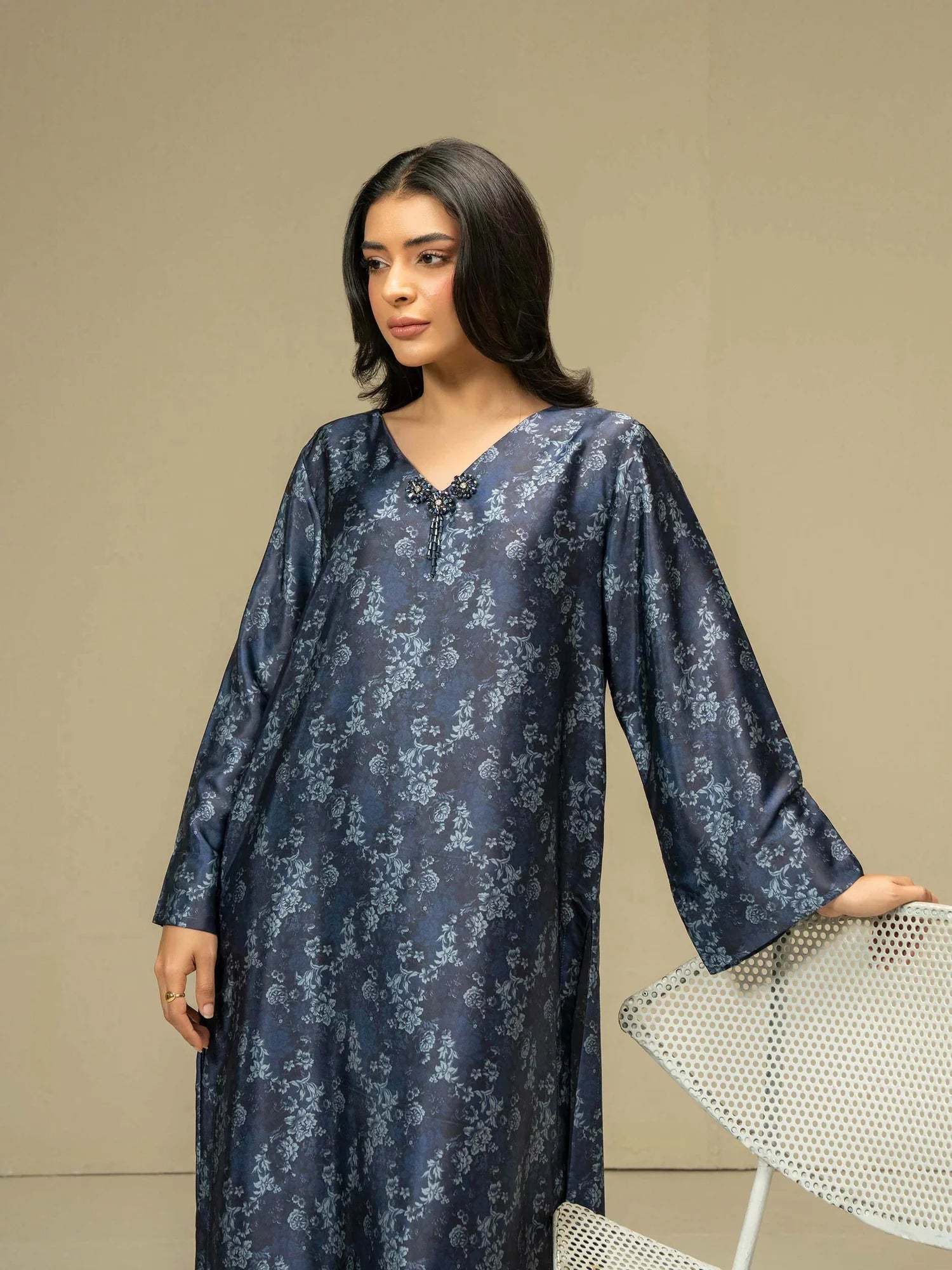 Limelight 2 Piece Silk Suit-Printed
