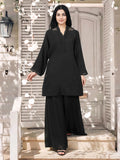 2 Piece Chiffon Suit- Embroidered (Limelight)