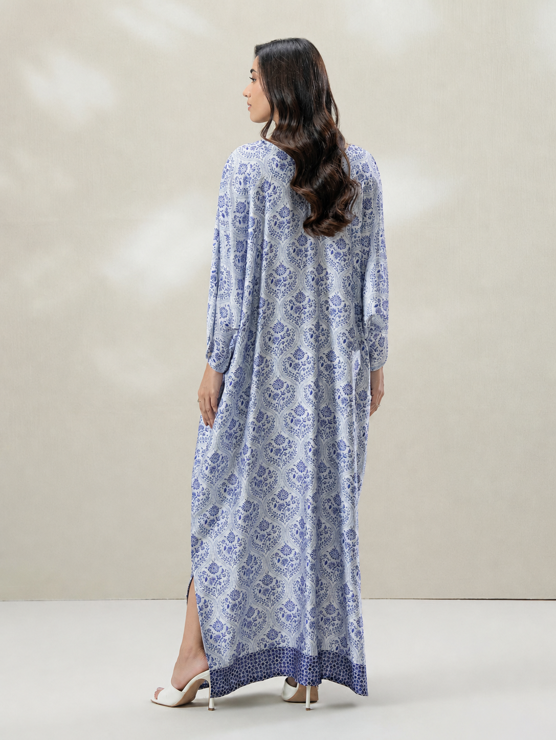 Kaftan with side slits (limelight)