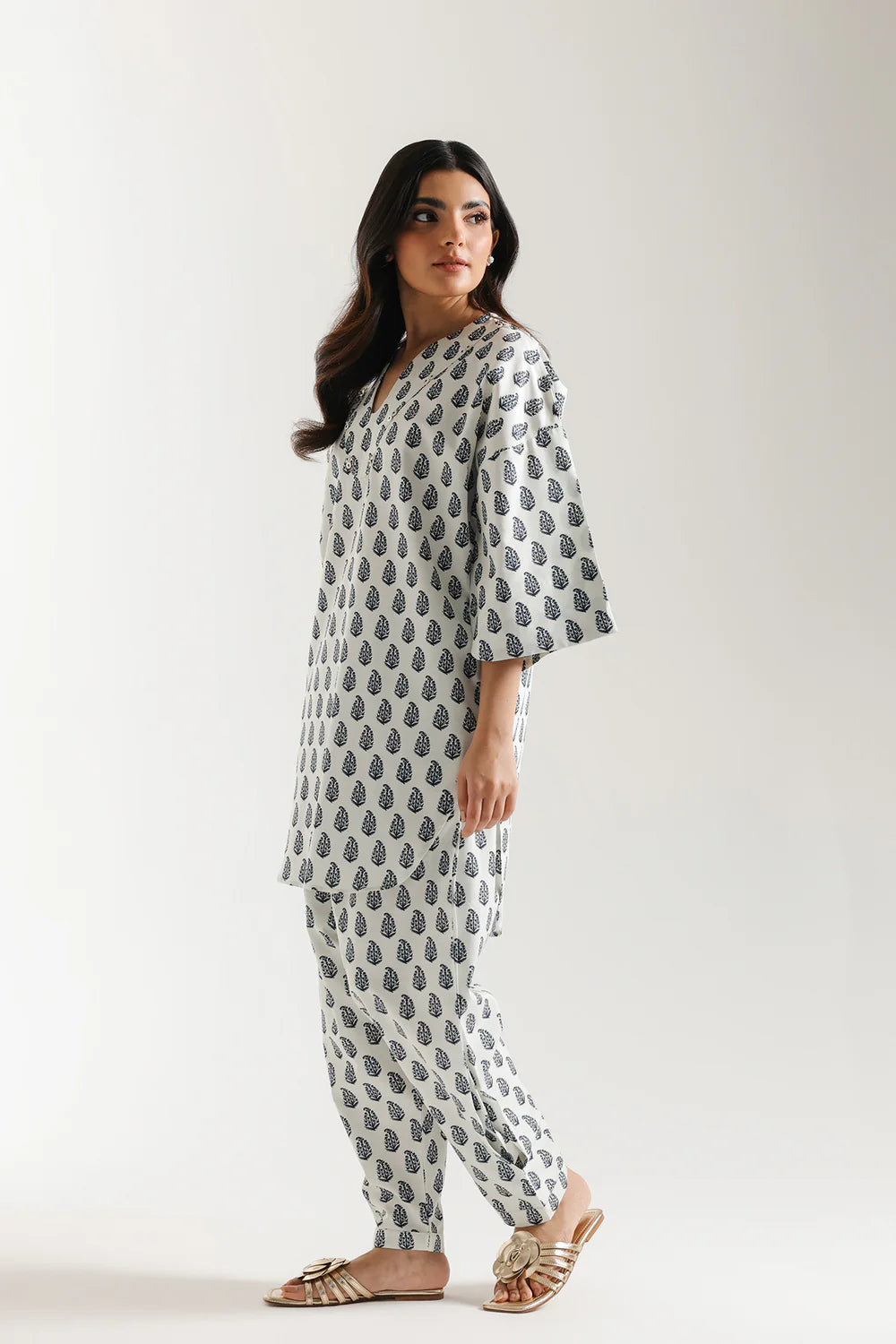 2 Piece Printed Suit (Ethnic)