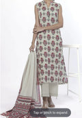 3 piece Sleeveless Suit -Khaadi