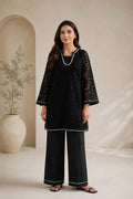 Black EMBROIDERED SUIT - Ethnic