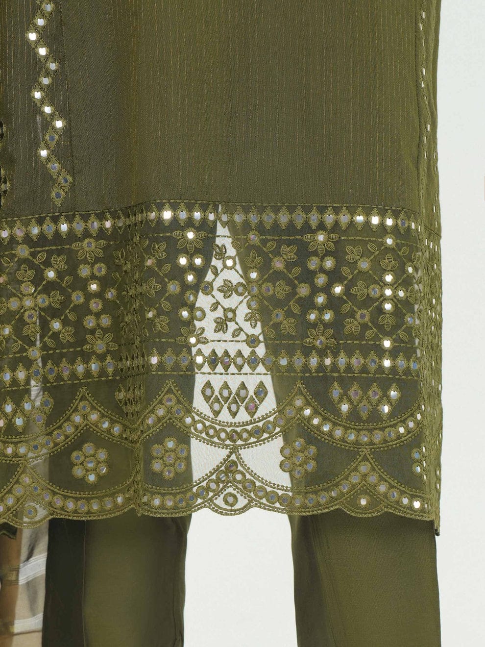 2 Piece Emriodered Suit
