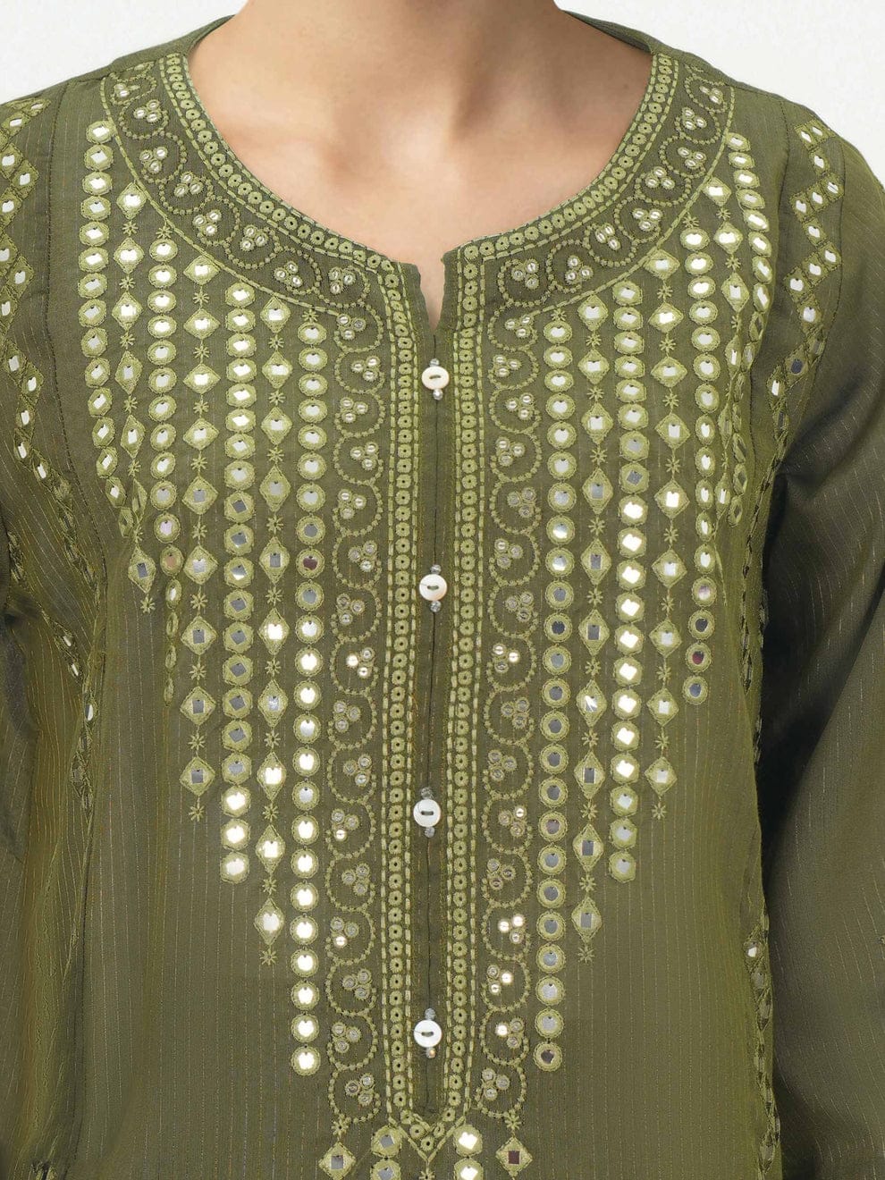 2 Piece Emriodered Suit