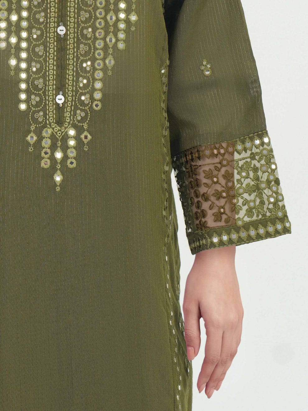 2 Piece Emriodered Suit