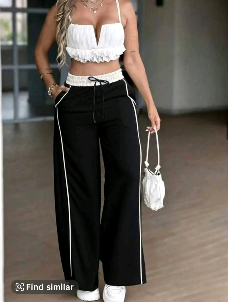 High Waisted Wide Leg Pants